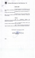 Ato nº 11.366 - Estabelece recesso na Câmara Municipal de Volta Redonda