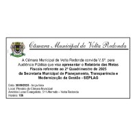 Audiência Pública - Relatório de Metas Fiscais