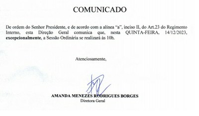 Comunicado 14-12-2023