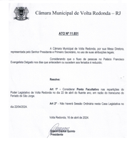 Ato nº 11.851 - Ponto Facultativo