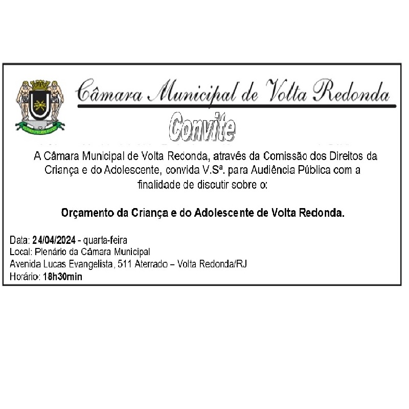 Audiência Pública - Orçamento da Criança e do Adolescente