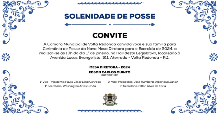  Cerimônia de Posse da Nova Mesa Diretora