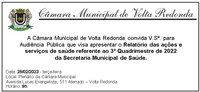 Convite para Audiência Pública 