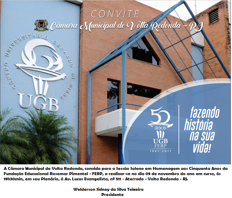 Convite Sessão Solene 