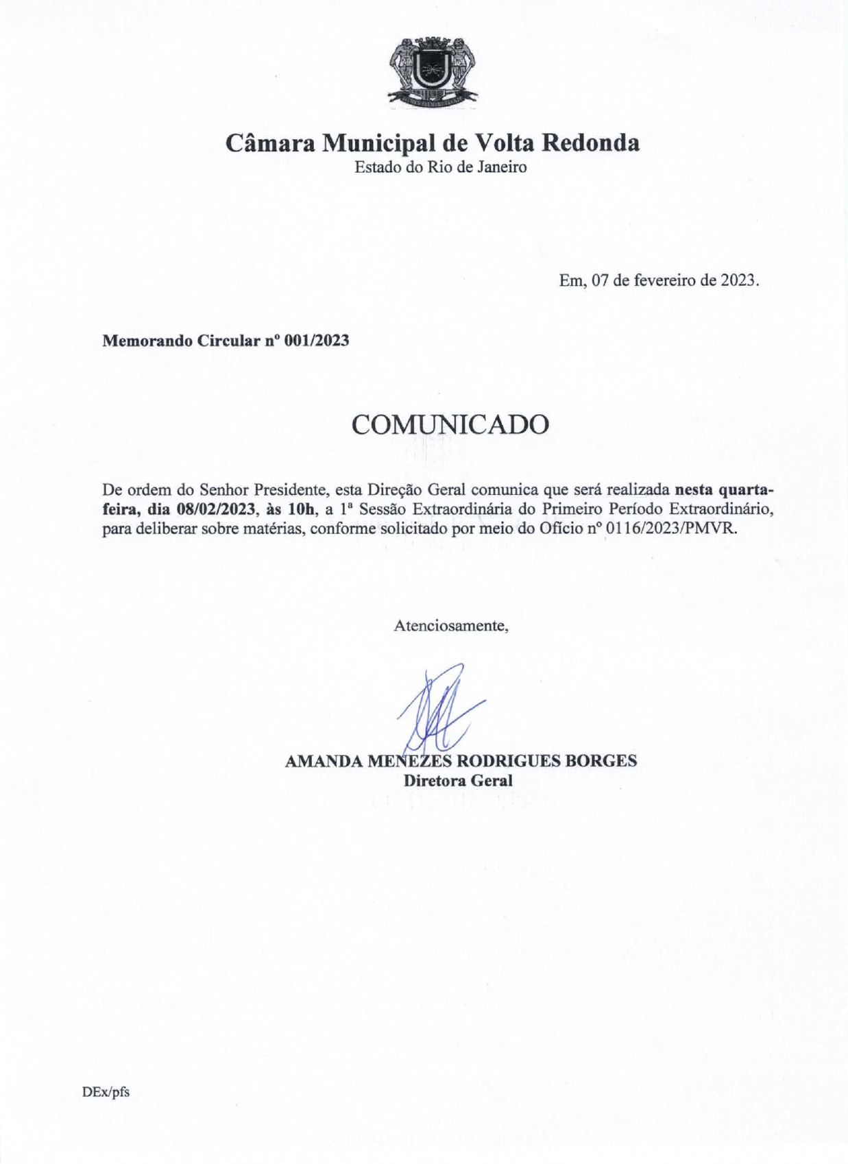 COMUNICADO