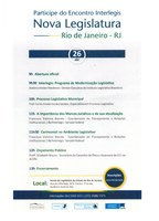 Encontro Interlegis Nova Legislatura Rio de Janeiro- RJ