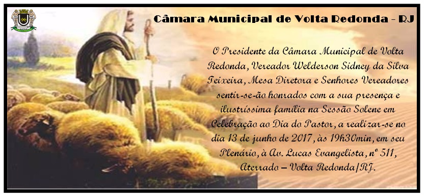 Sessão solene - Dia do Pastor