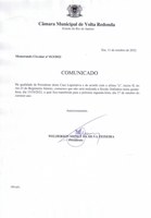 Transfere Sessão Ordinária - Memo Circular nº 013/2022.