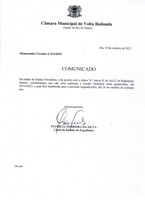 Transfere Sessão Ordinária - Memo Circular nº 014/2022.