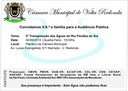 Audiência Pública 2ª Transposição Rio Paraíba do Sul Audiência Pública 2ª Transposição Rio Paraíba do Sul